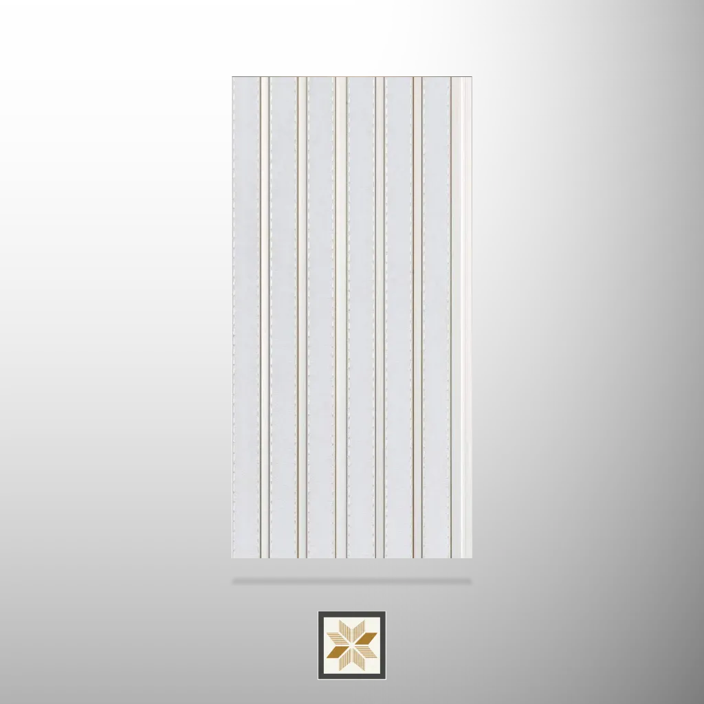 8x0.5 feet | White Patterned louvers (suitable for Bedroom, Hotel, Living Room, Office, Restaurant) | LV-24294