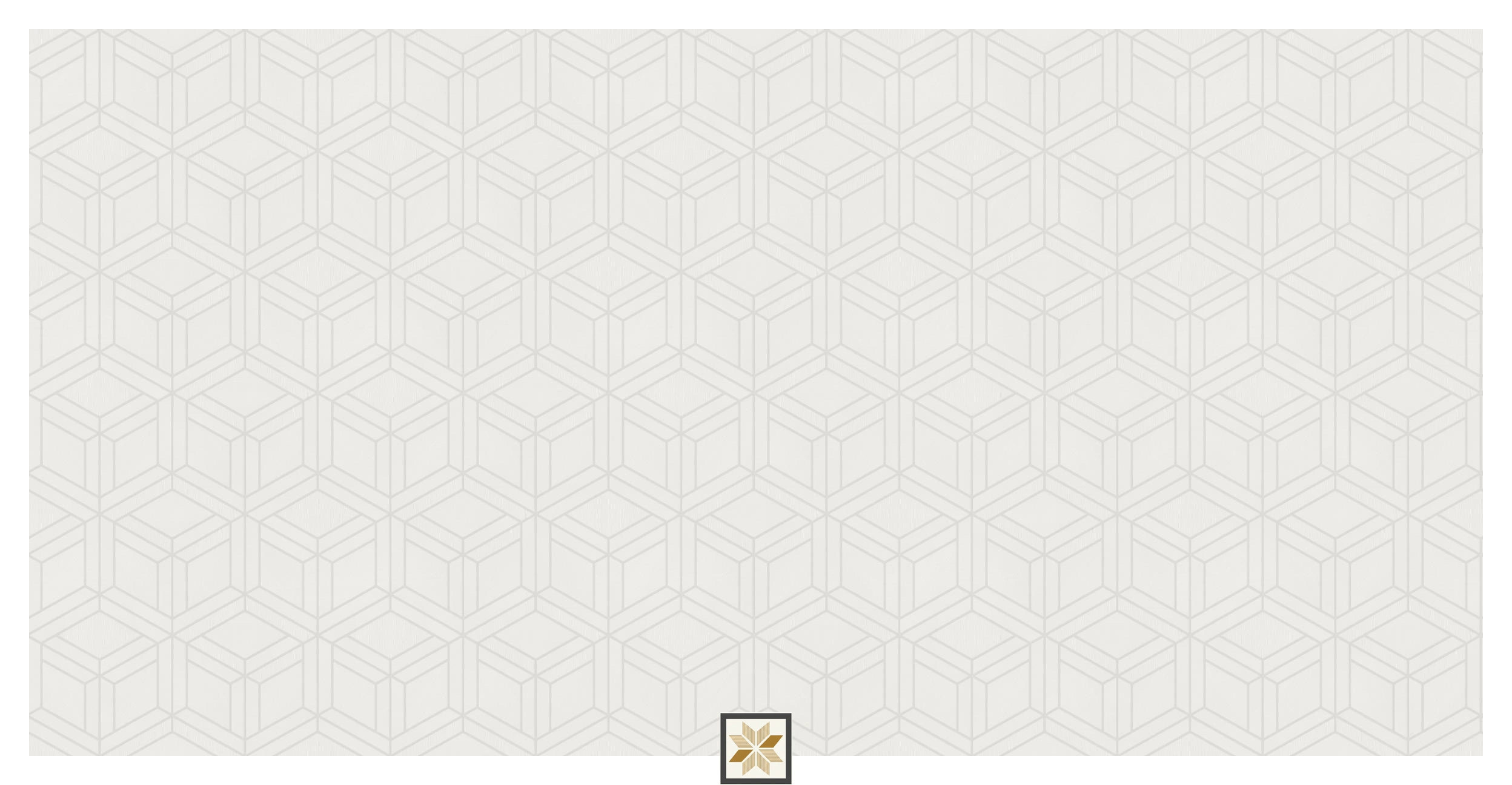 White Pattern PVC(Vinyl) Wallpaper (1066.8 inches width) : WP-35151-F